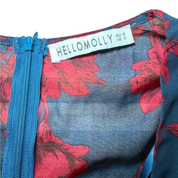 Hello Molly HARD‎ TO KEEP UP DRESS FOREST GREEN Size S EUC - Picture 10 of 10